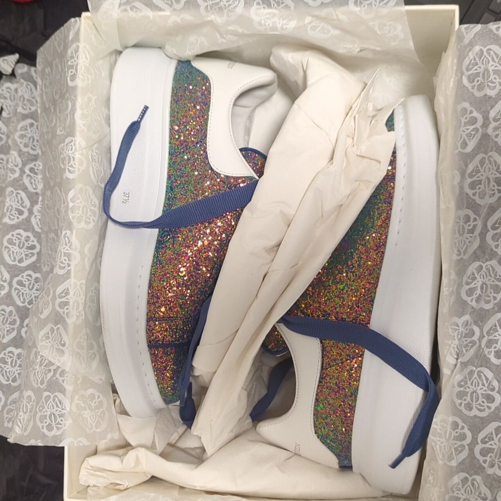 Alexander McQueen glitter disco sneaker